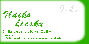 ildiko licska business card